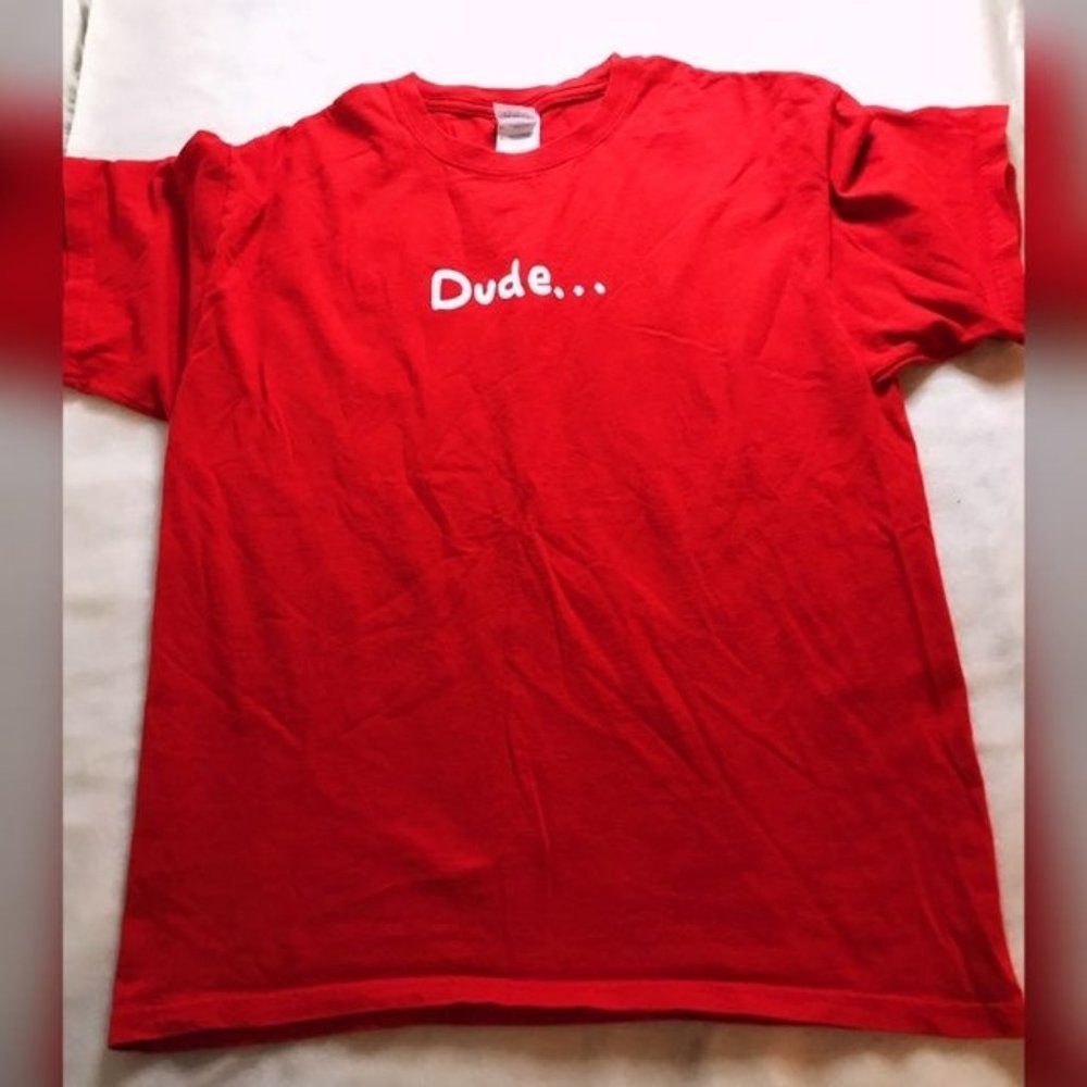 Dude Graphic T-shirt(L)